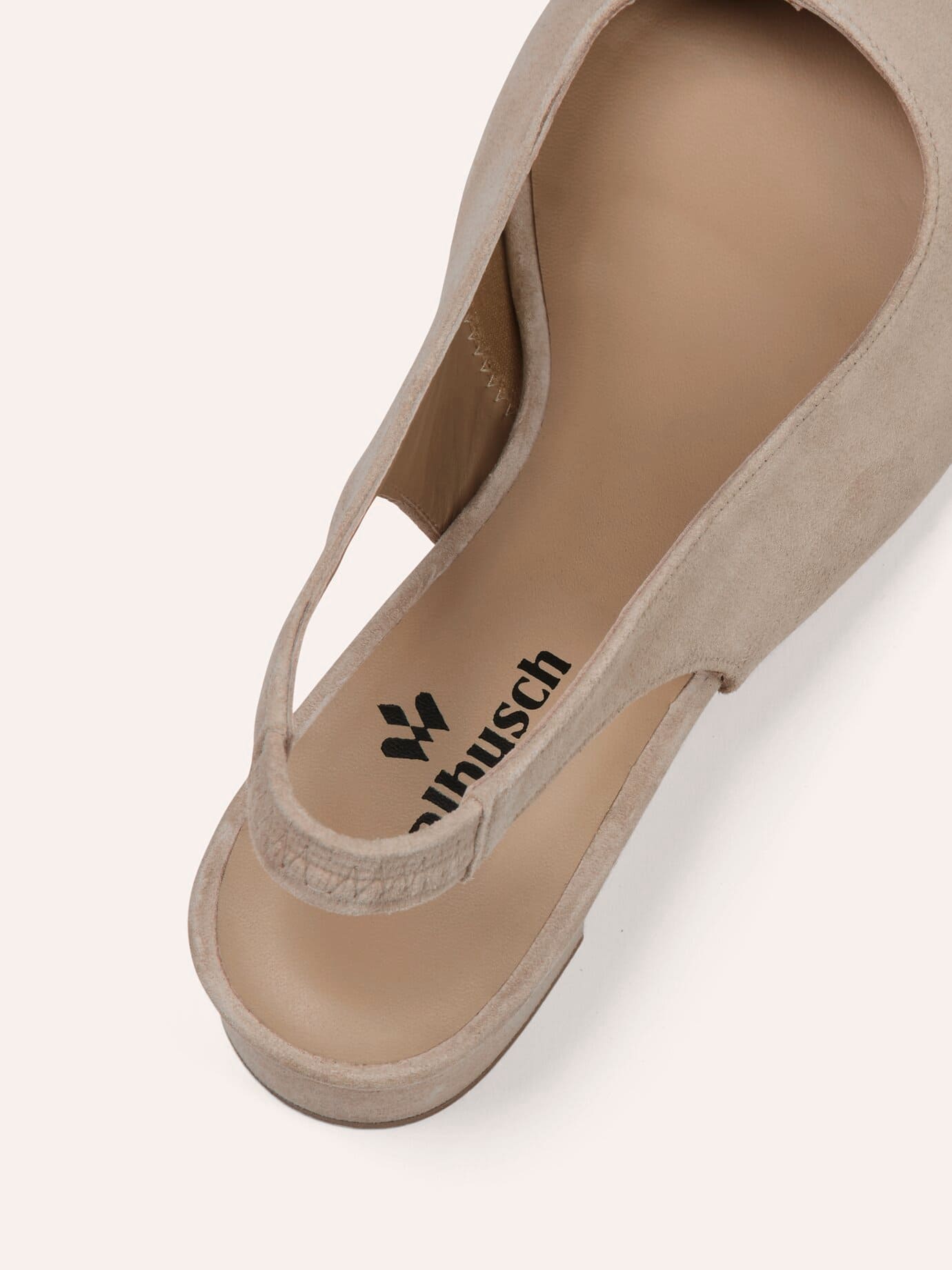 Walbusch Soft Sling Pumps, noch offen: Größenlauf, Farbe Beige, 38, Made in Spain Vorderfußbereich gepolstert Damen 3