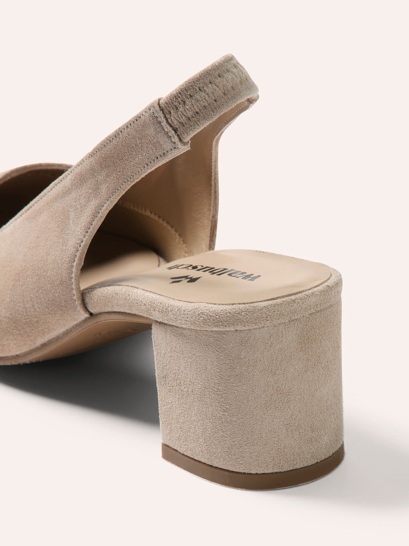 Walbusch Soft Sling Pumps, noch offen: Größenlauf, Farbe Beige, 38, Made in Spain Vorderfußbereich gepolstert Damen 4