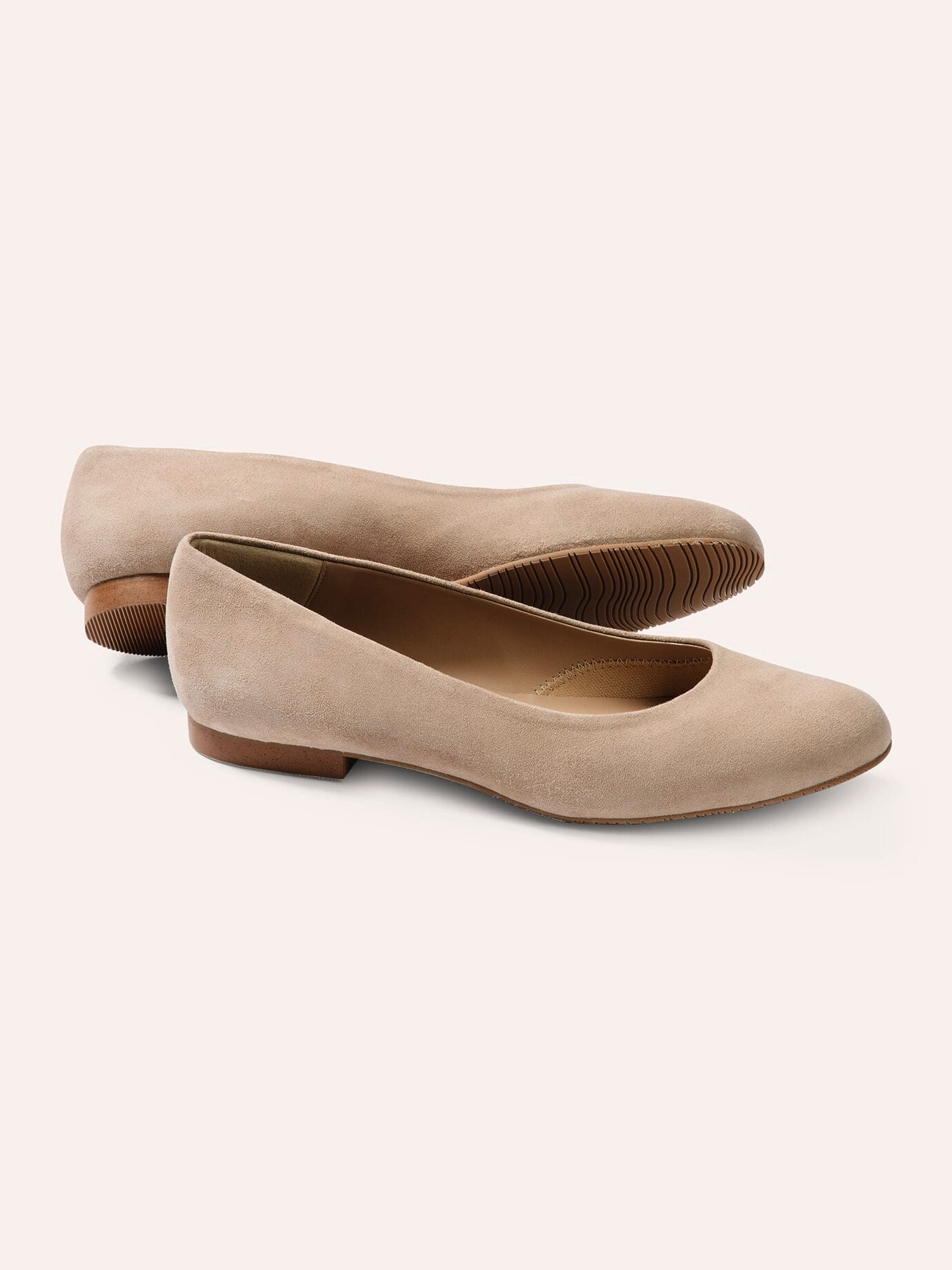 Soft Ballerina, , Farbe Beige, 40, flexible Laufsohle Vorderfußbereich gepolstert Damen