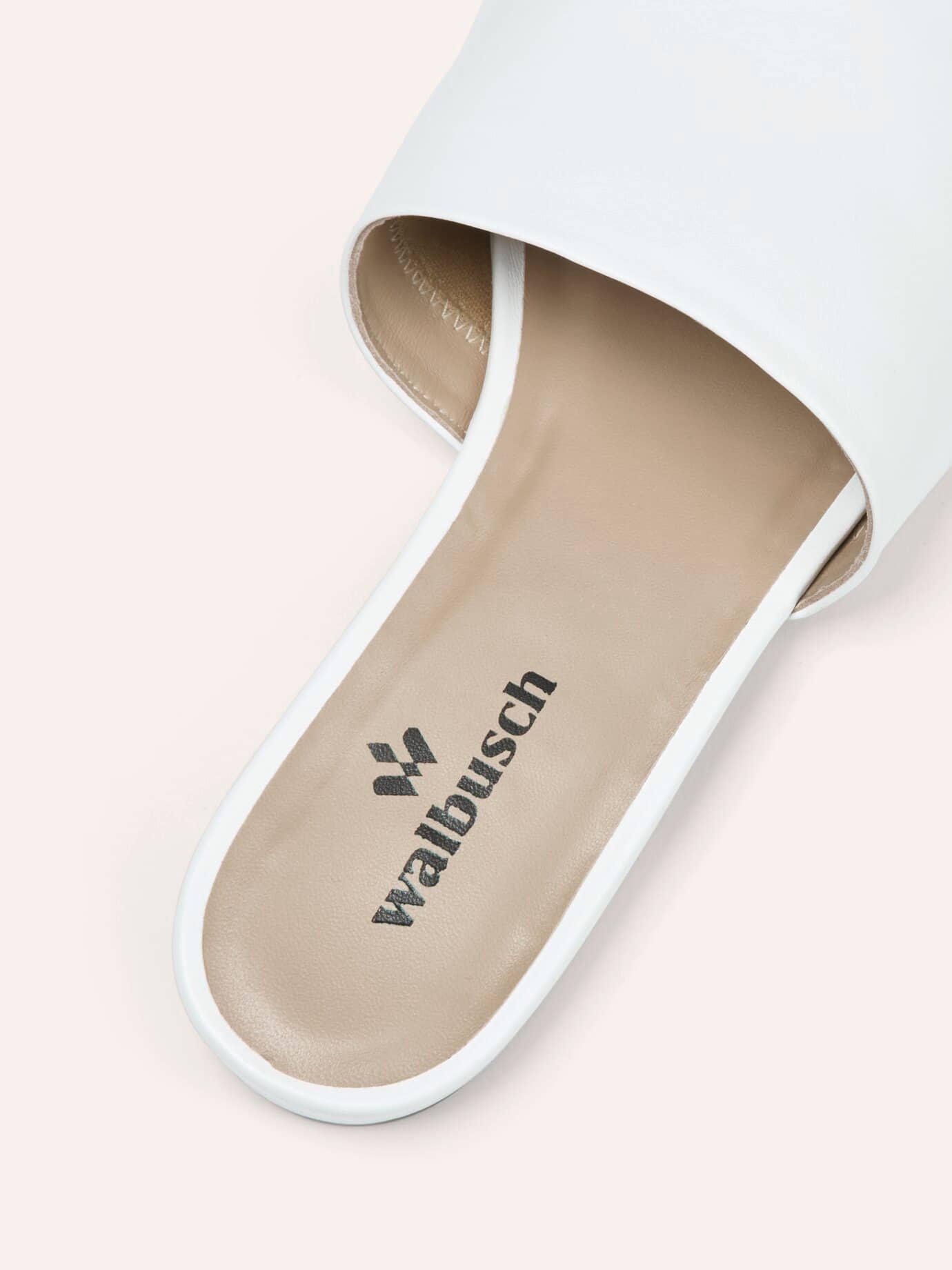 Walbusch Bequem Pantolette Supersoft, noch offen: Größenlauf, Farbe Weiß, 42, weiche Vorderfußpolsterung hergestellt in Spanien Damen 3