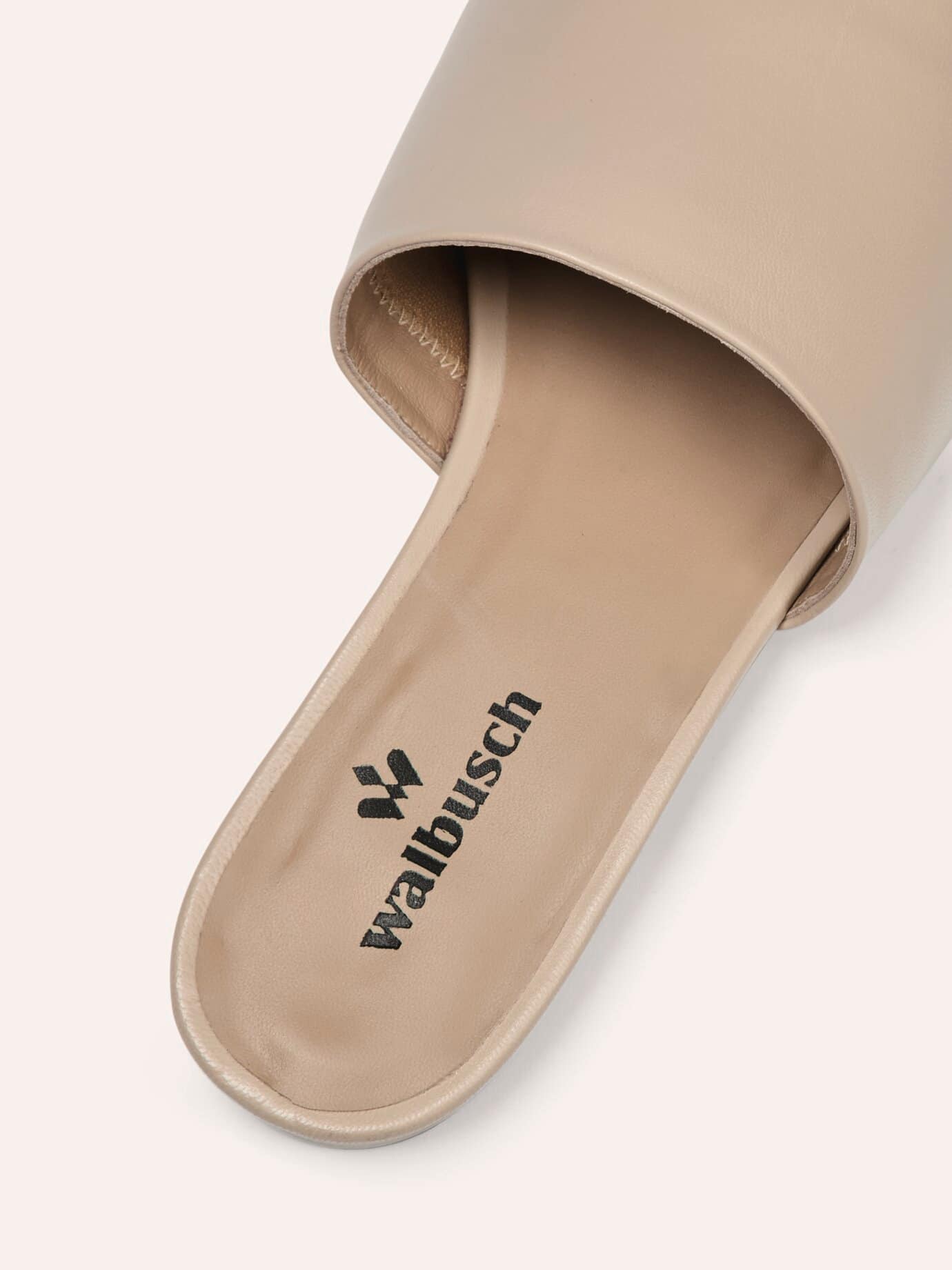 Walbusch Bequem Pantolette Supersoft, noch offen: Größenlauf, Farbe Beige, 38, weiche Vorderfußpolsterung hergestellt in Spanien Damen 3