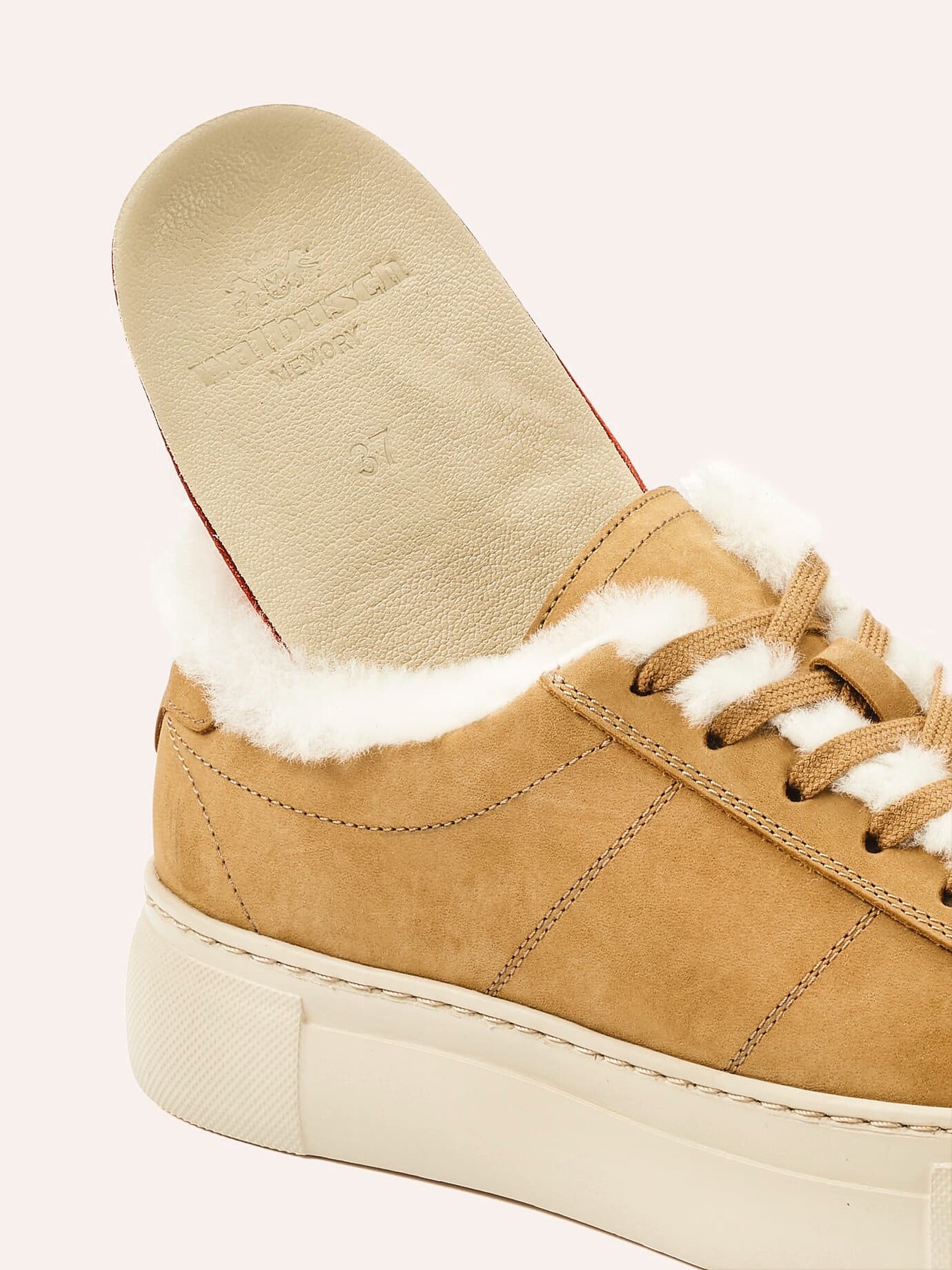 Walbusch Lammfell City-Sneaker, nicht notwendig, Farbe Braun, 42, mit wärmendem Lammfell praktischer Reißverschluss Damen 3