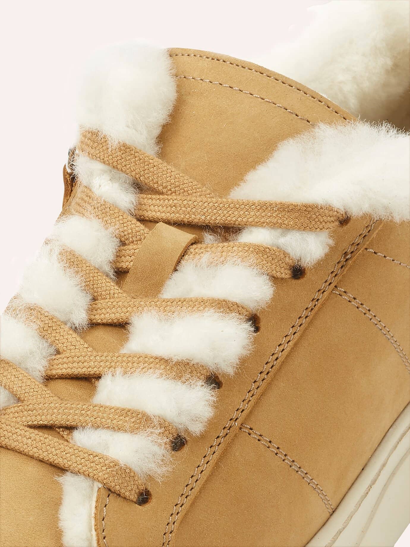 Walbusch Lammfell City-Sneaker, nicht notwendig, Farbe Braun, 42, mit wärmendem Lammfell praktischer Reißverschluss Damen 4