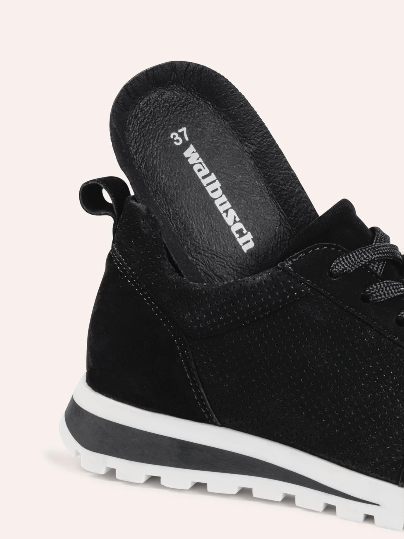 Walbusch Soft City Sneaker, noch offen: Größenlauf, Farbe Schwarz, 42, mit Klimaporen weiche Vorderfußpolsterung Damen 3