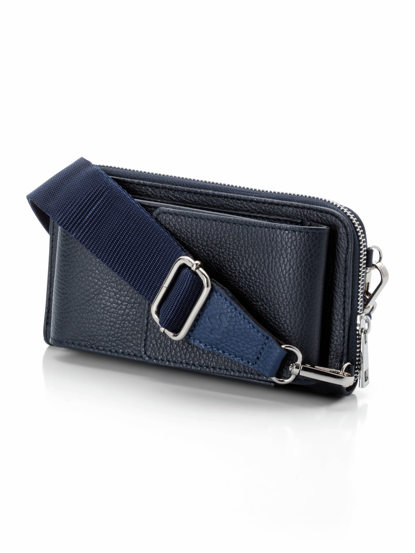 Leder-Handy-Portemonnaie Marine