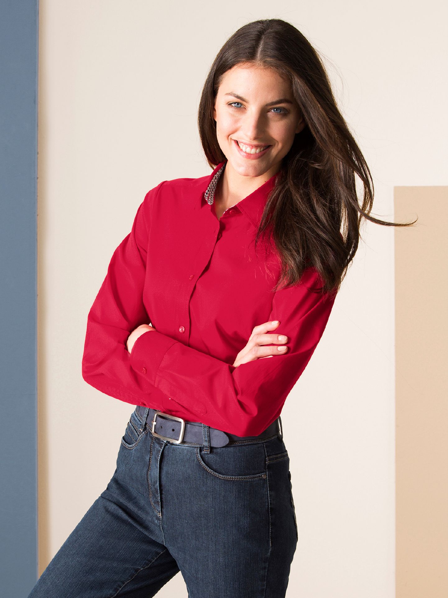 Walbusch Damen Bügelfrei Hemdbluse 50 - Langarm Walbusch Damen Bügelfrei Hemdbluse 50 - Langarm