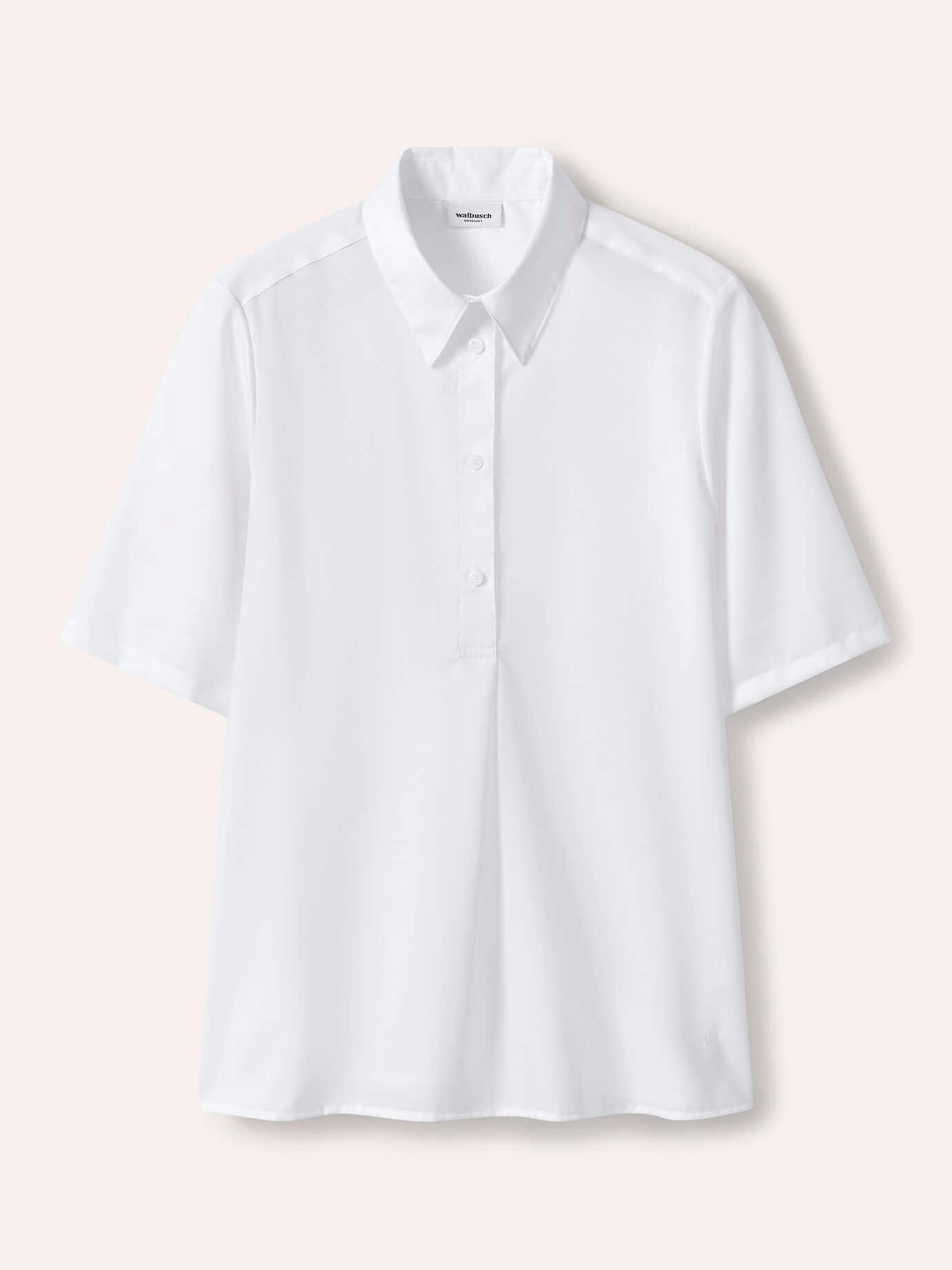 Walbusch Polo Bluse White Size 48 7
