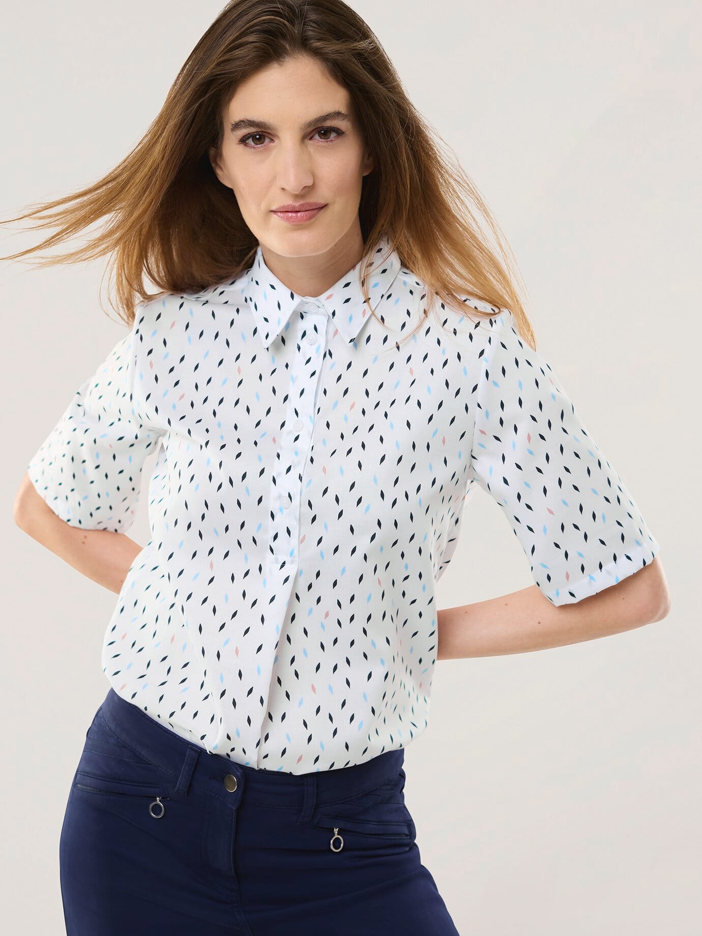 Thumbnail - Extraglatt Polo Bluse