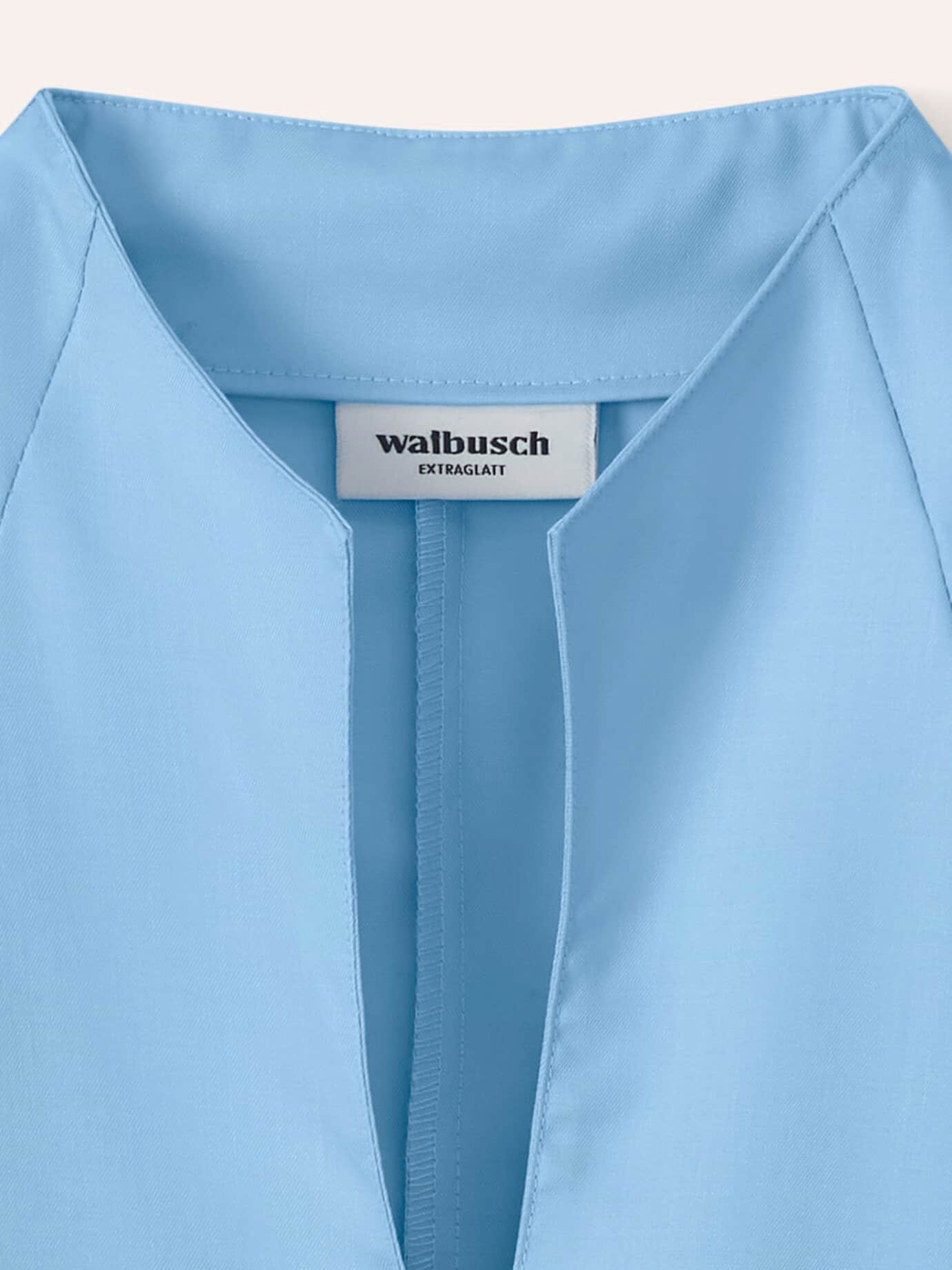 Walbusch Extraglatt Blouse Cup Collar Blue 44 4