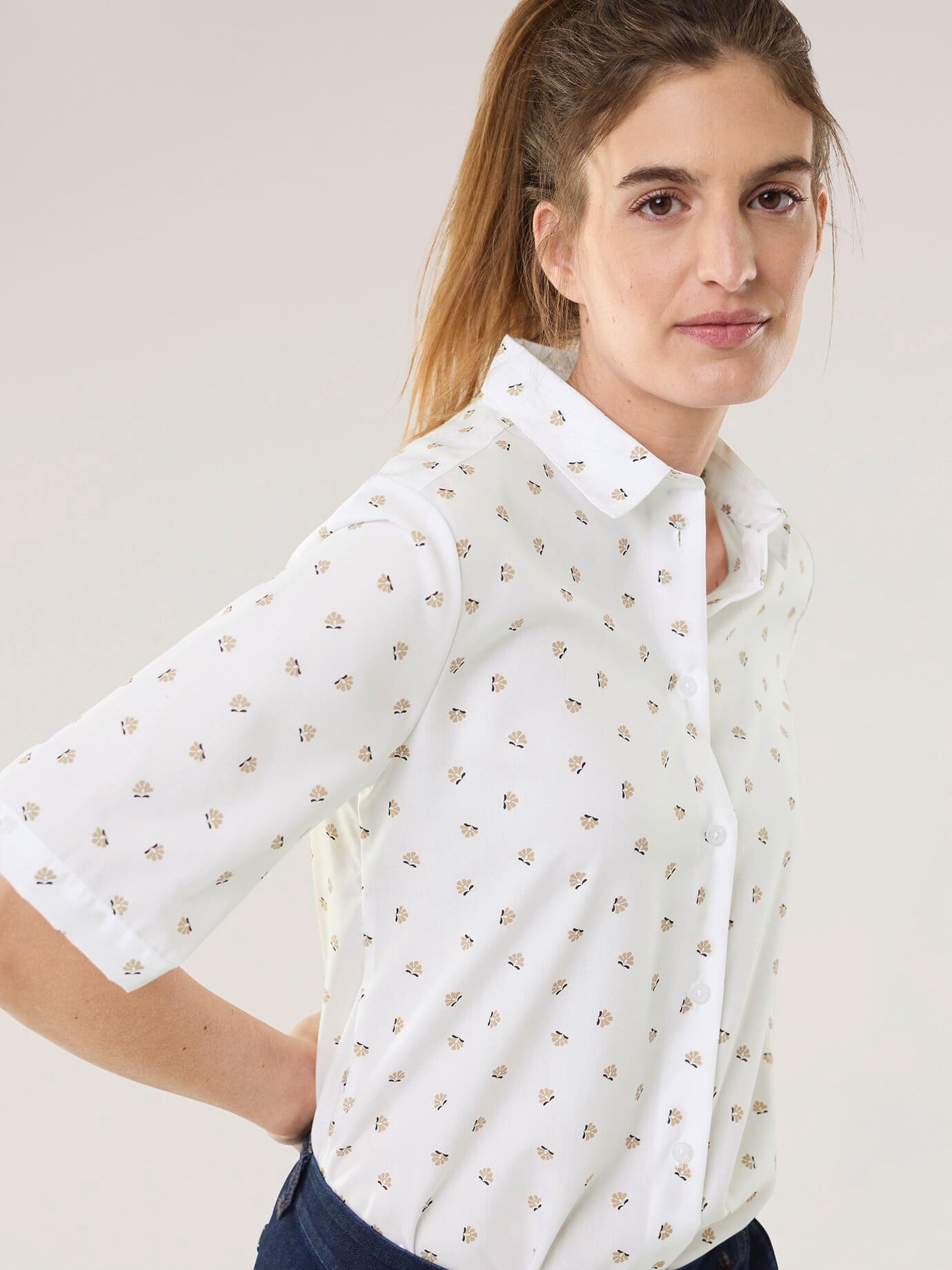 Walbusch Everyday 2.0 Extra Smooth Shirt Blouse White 50 6