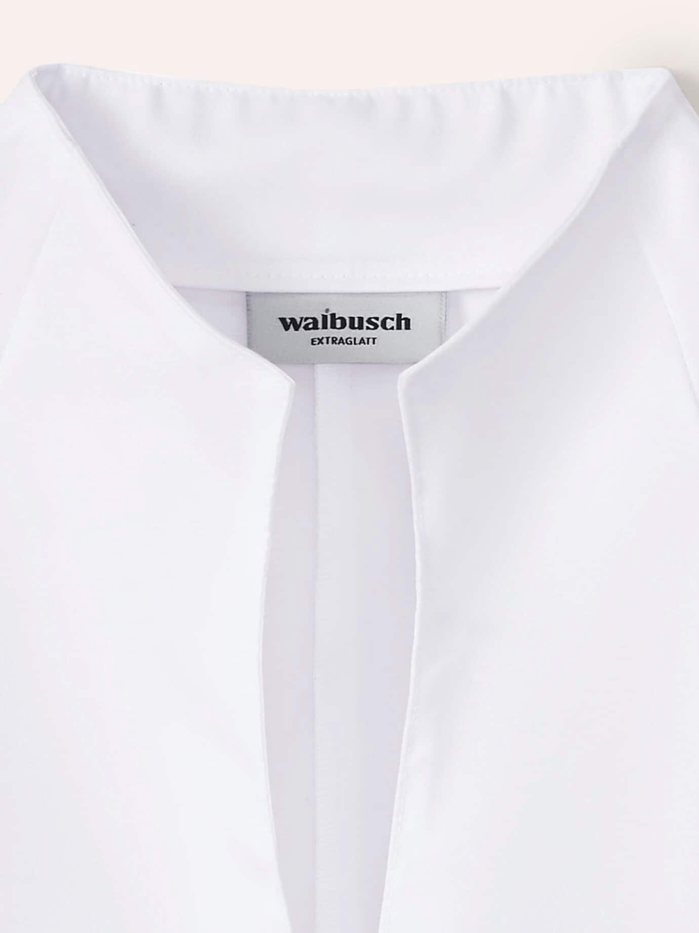 Walbusch Extraglatt Blouse Cup Collar White 44 4