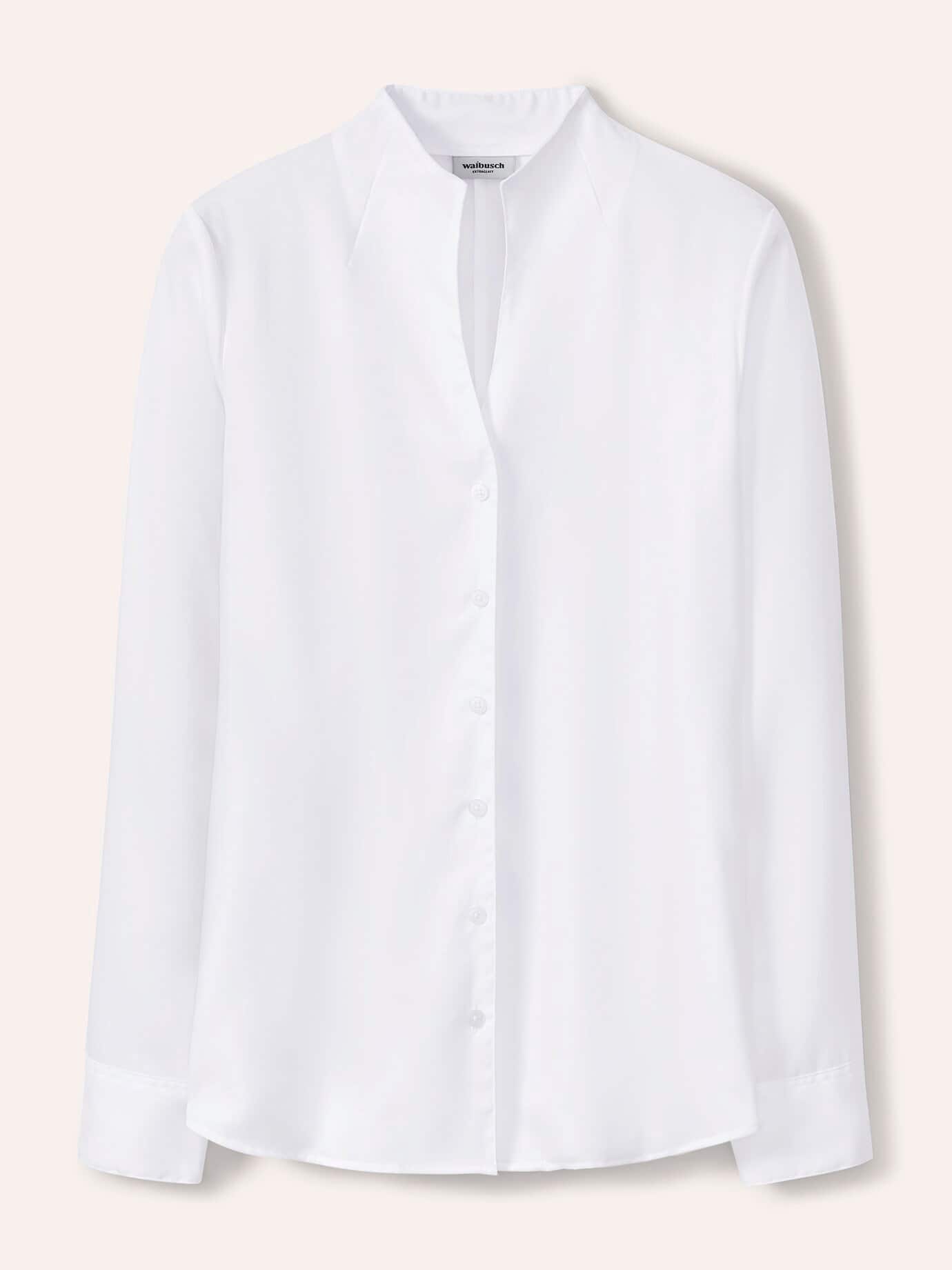 Walbusch Extraglatt Blouse Cup Collar White 44 3