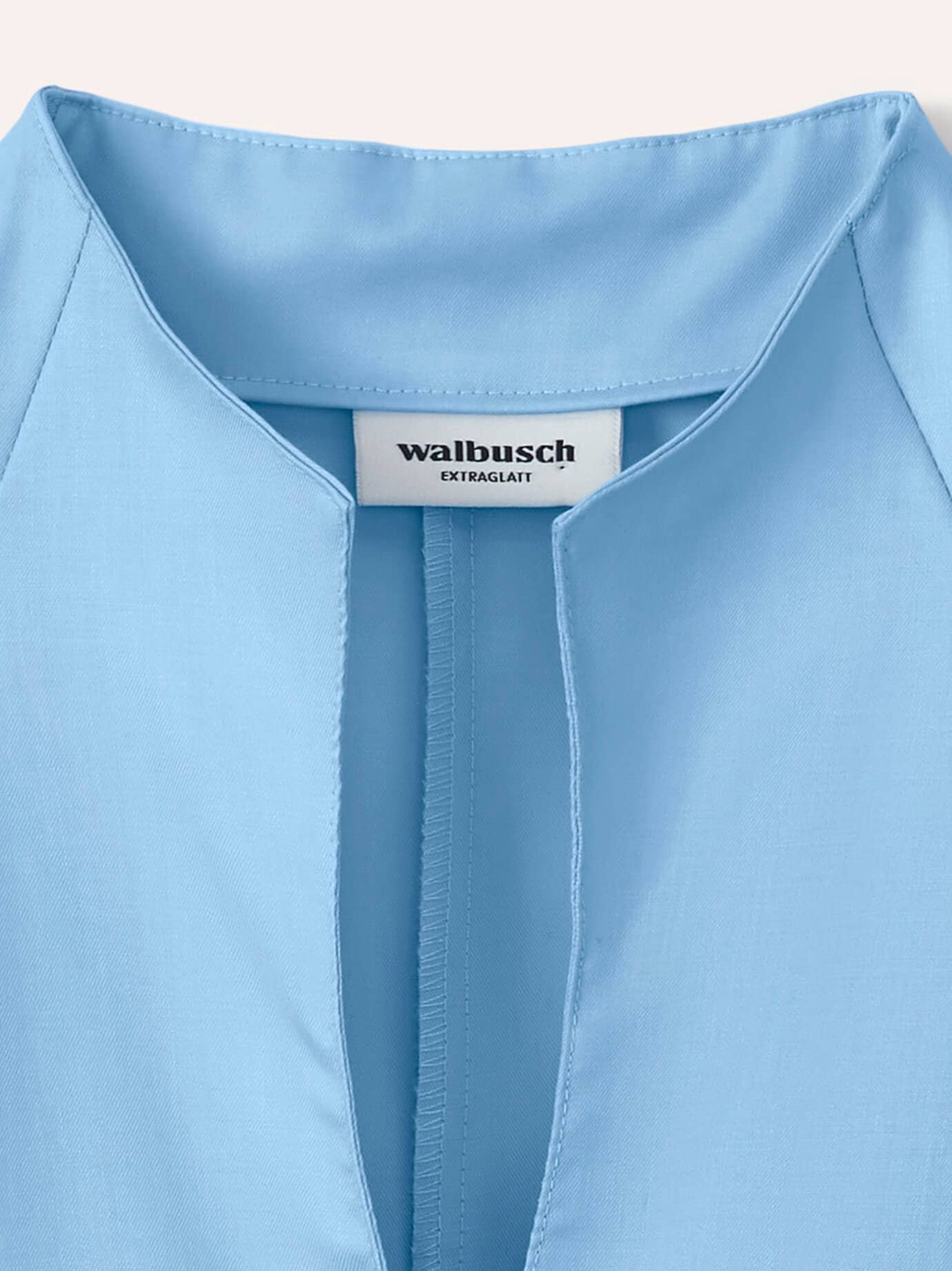 Walbusch Extraglatt Blouse Cup Collar Blue 44 8