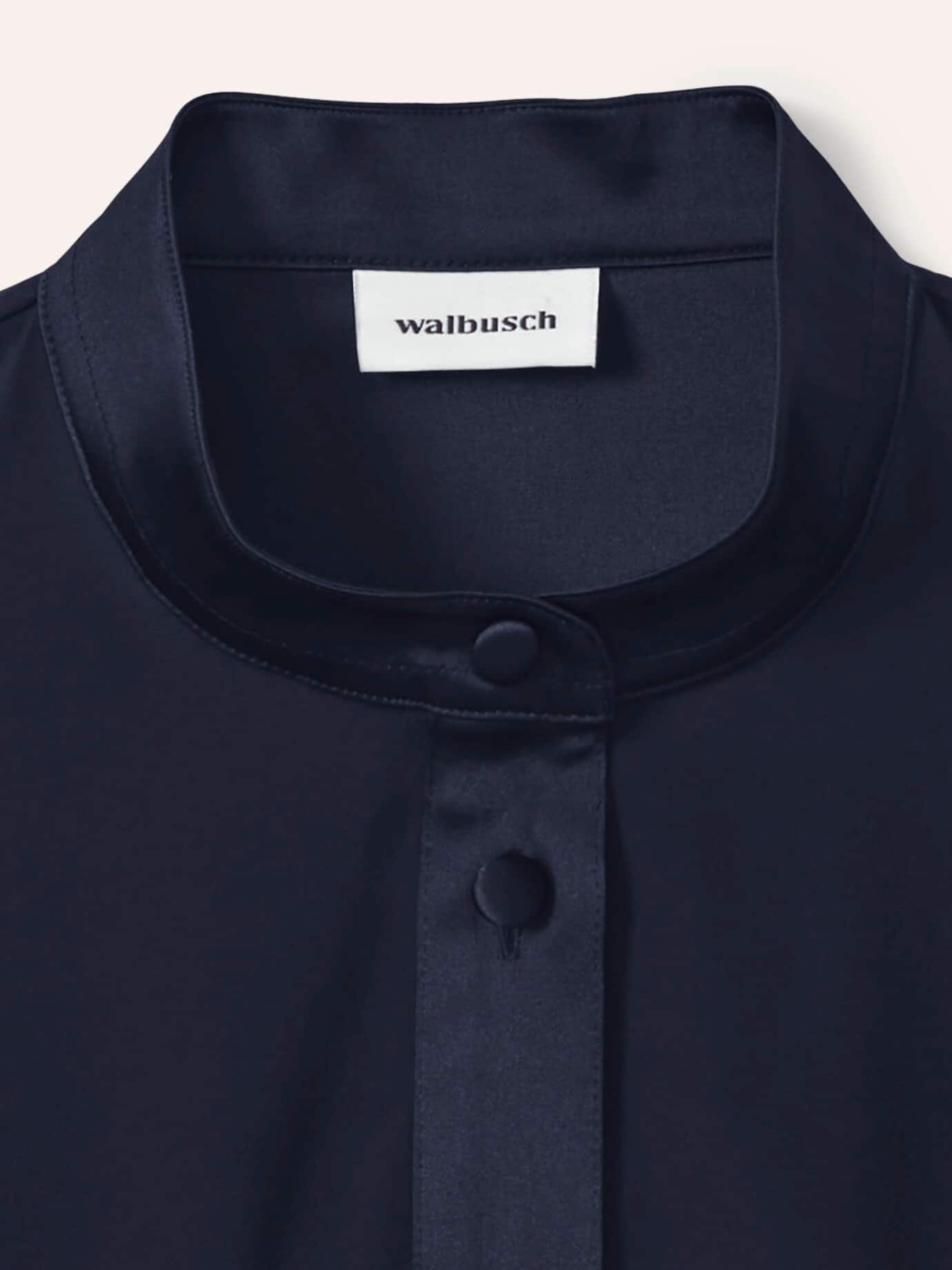 Walbusch Polo Bluse aus Seide, noch offen: Filter Passform#noch offen: Größenlauf, Farbe Blau, 48, edle Seide bequem, da elastisch Damen 4