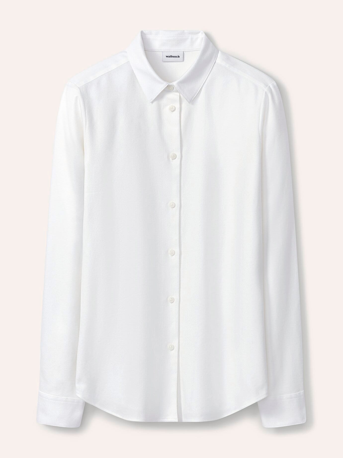 Walbusch Thermo Flannel Shirt Blouse White 48 3