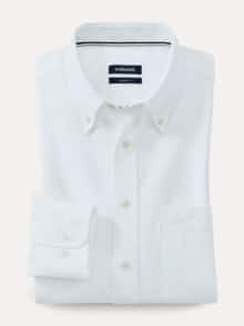 Premium Oxford-Hemd Uni Weiß