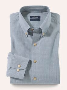 Hemd mit Kent-Kragen Button Down Flaschengrün