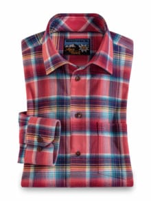 Mode Hemden Flanellhemden REVIEW Flanell Hemd rosa XS 