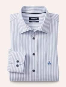 Royal-Oxford Hemd Streifen Bleu