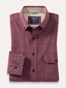 Soft-Cord Overshirt Bordeaux