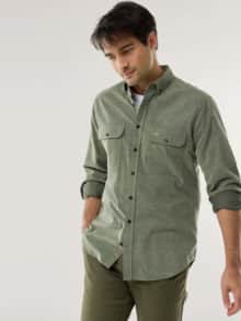 Soft-Cord Overshirt Schilf