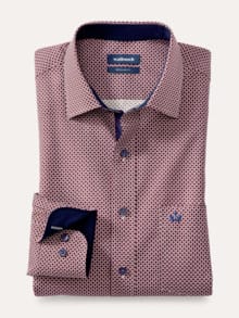 Aktiv-Hemd Druck Bordeaux