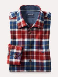 Sturmtief Flanell-Hemd Tartan Rot