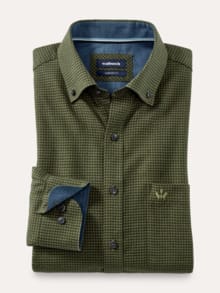 Sturmtief Flanell-Hemd Vichy Schilf