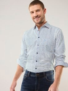 Extraglatt Hemd Minimal Druck