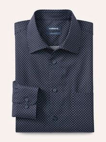 Extraglatt-Hemd Walbusch-Kragen Minimal Druck