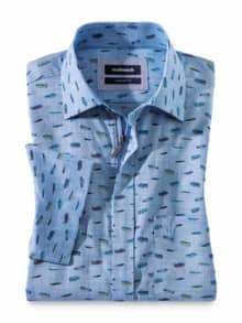 Tropical-Hemd Zip&Go Druck Multi