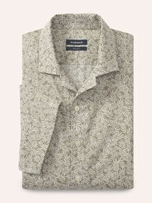 leichtes Reverskragen-Hemd Druck Natur