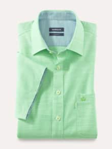 Tropical-Hemd soft & leicht Chambray Minze