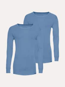 Thermo-Langarmshirt 2er-Pack Blau