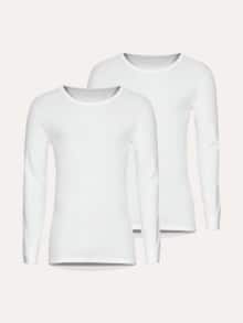 Thermo-Langarmshirt 2er-Pack Weiß