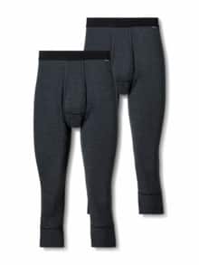 Thermo-Kniehose 2er-Pack Anthrazit Gestr