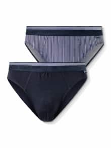 Slip Dessin Duo 2er Pack Streifen/Marine