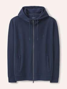 Sweatjacke mit Struktur Marine