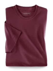 T-Shirt Rundhalsausschnitt Burgund