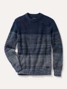 Effekt-Pullover Blau