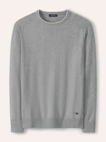 Premium Pullover Grau Melange