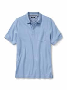 Pique-Polo Pima Cotton Hellblau