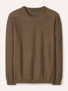 Premium Leinen-Pullover Latte