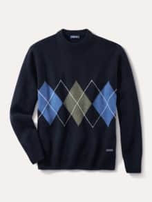 Argyle Pullover Marine