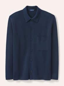 Milano Strickjacke mit Baumwolle Marine