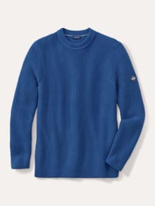 Patentstrick-Pullover Lichtblau