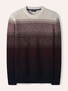 Degradee Pullover Dunkelrot