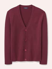 Milano Cardigan mit Baumwolle Bordeaux