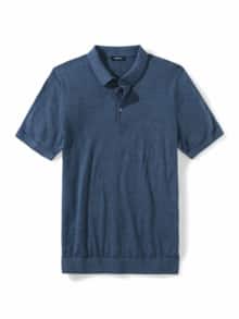 Premium Strickpolo Flaggenblau