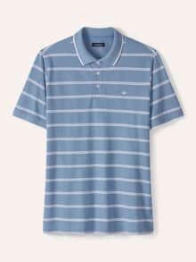 Bi-Colour Polo Ozeanblau